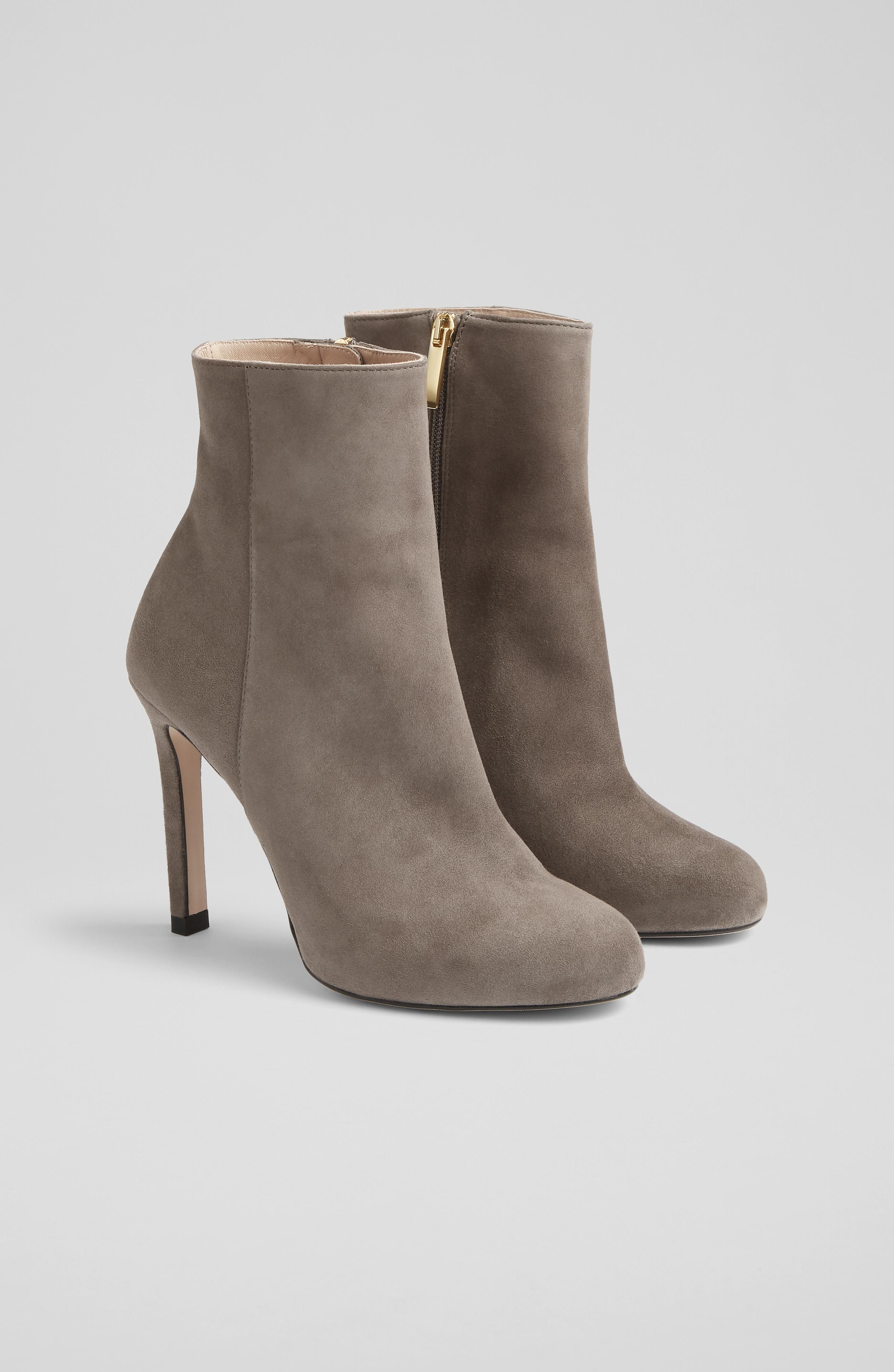 Suede stiletto 2025 ankle boots